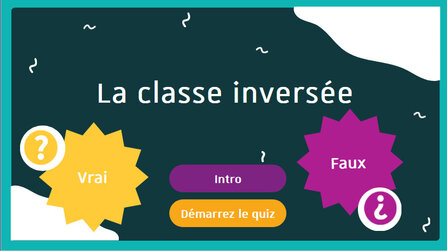 Visuel du quiz sur la classe inversée