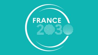 Logo France 2030 avec fond coloré